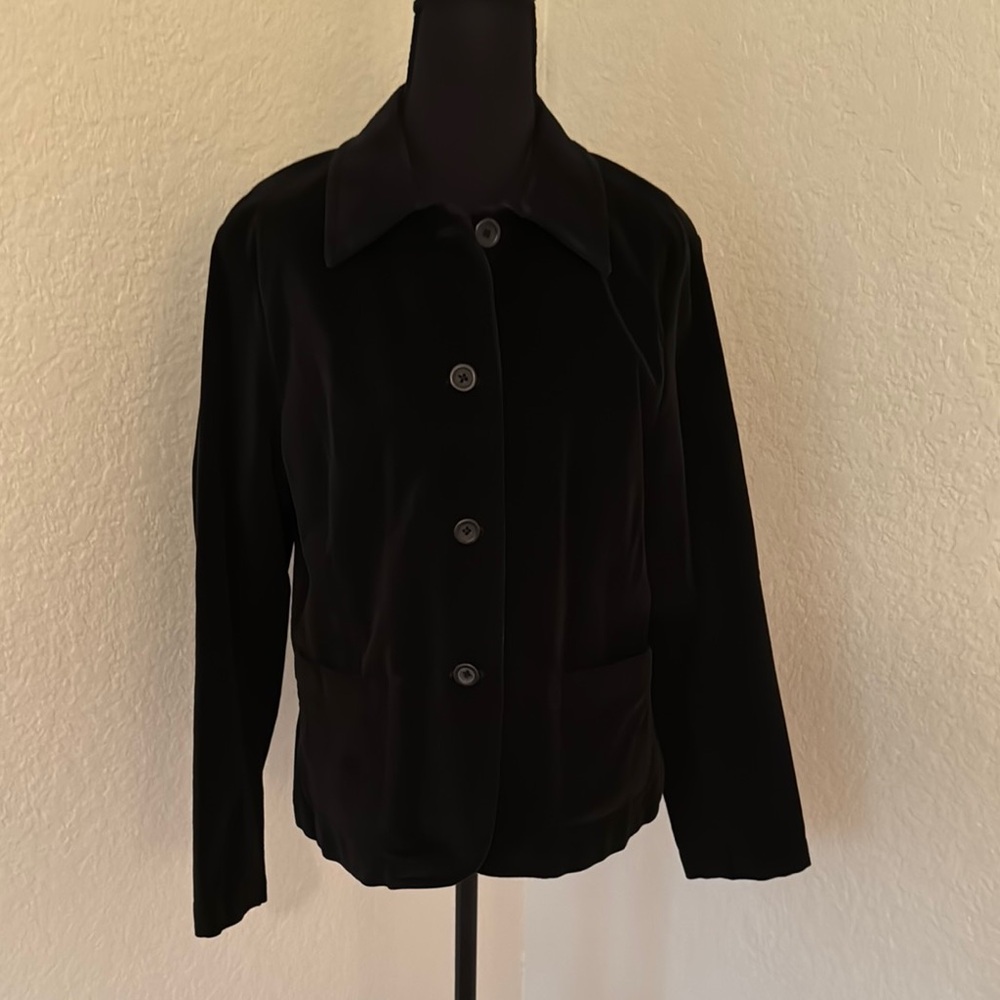 NWT Classic Black Velvet Women's Jacket